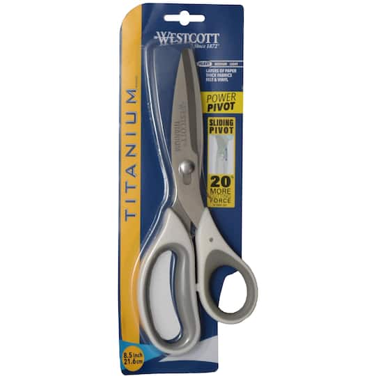 Westcott® 8.5" Power Pivot Titanium Scissors